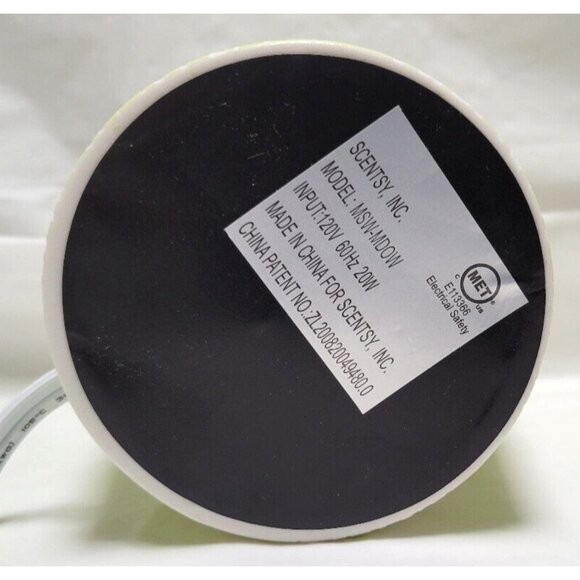 Scentsy MEADOW Mid Size Lime Green Warmer Base Dish w/Bulb #MSW-MDOW Retired - Picture 8 of 16